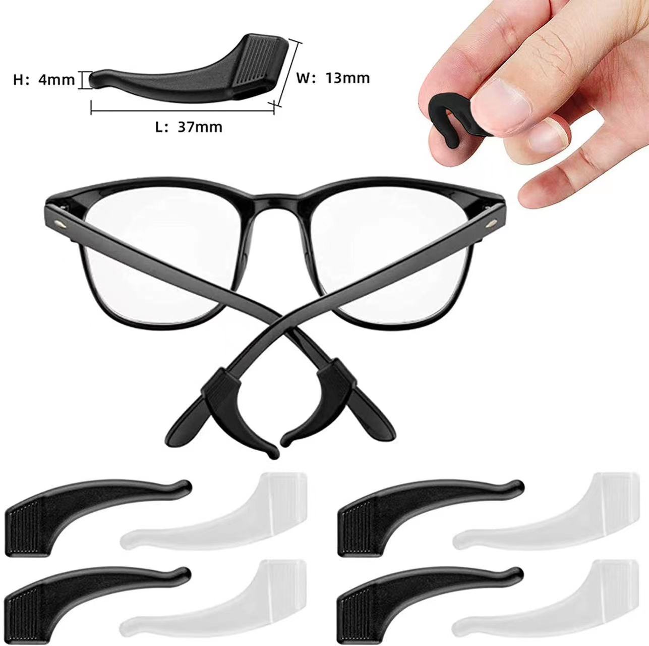 56PCS All  Eyeglass Ear Pads Eyeglasses Hook Anti-slip Non-slip Cover Adjust