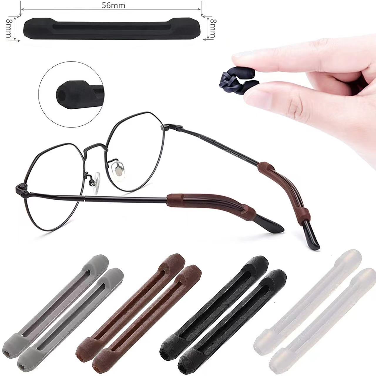 56PCS All  Eyeglass Ear Pads Eyeglasses Hook Anti-slip Non-slip Cover Adjust