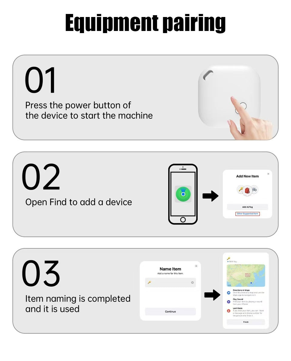 iTag Air tag Anti lost tracker Finder device for Wallet Travel iPhone