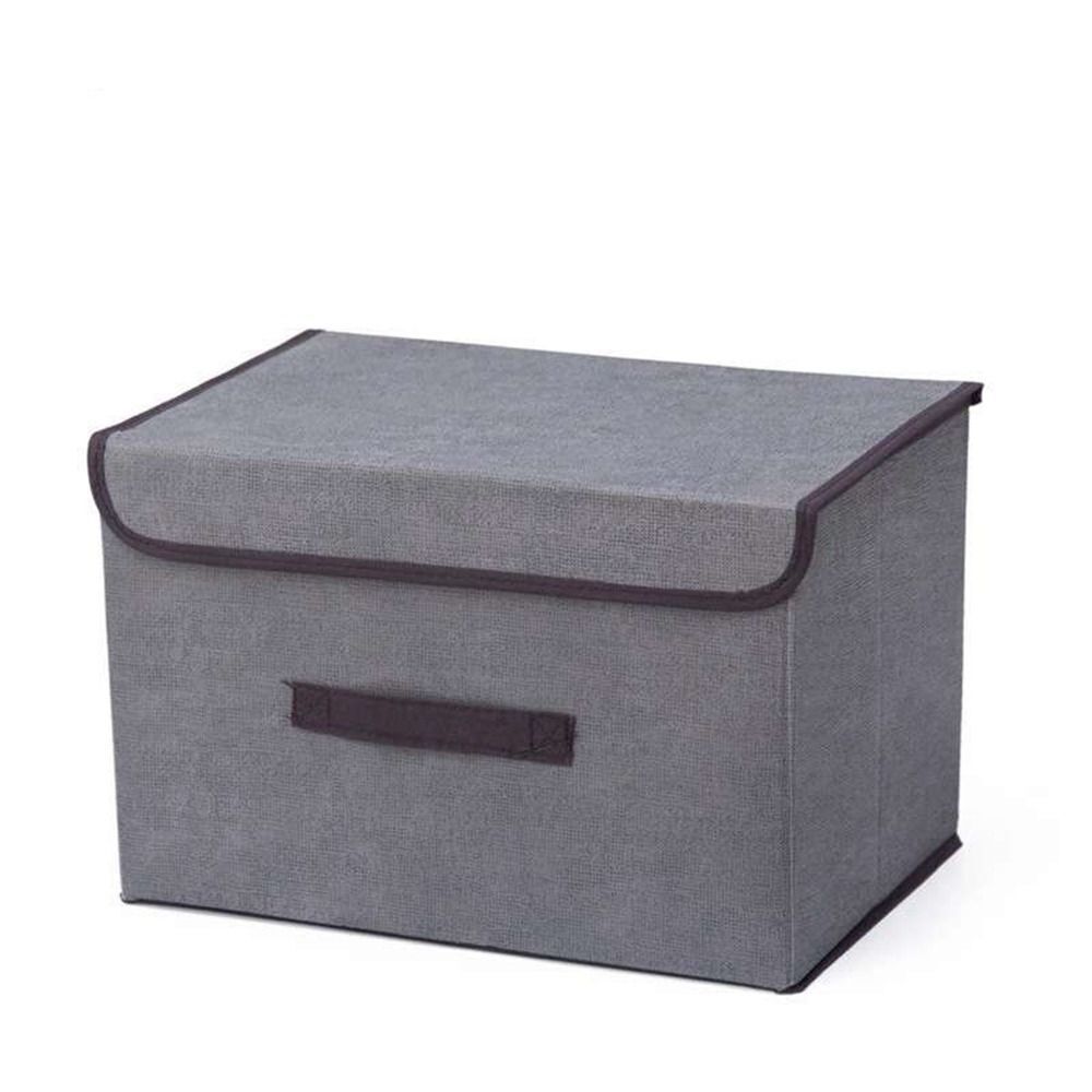 CLEARANCE- Dustproof Storage Box Foldable Large Storage Box with Lid Wardrobe Container (Big + Small))