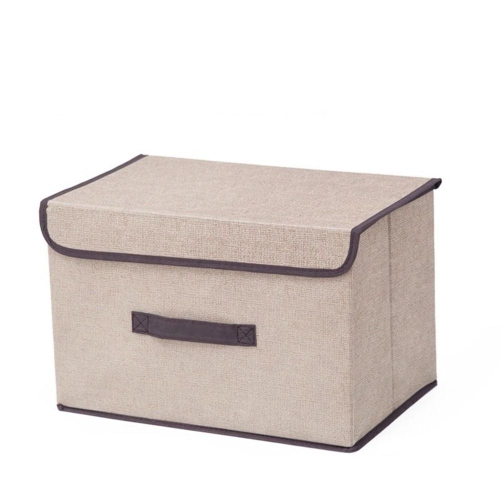 CLEARANCE- Dustproof Storage Box Foldable Large Storage Box with Lid Wardrobe Container (Big + Small))