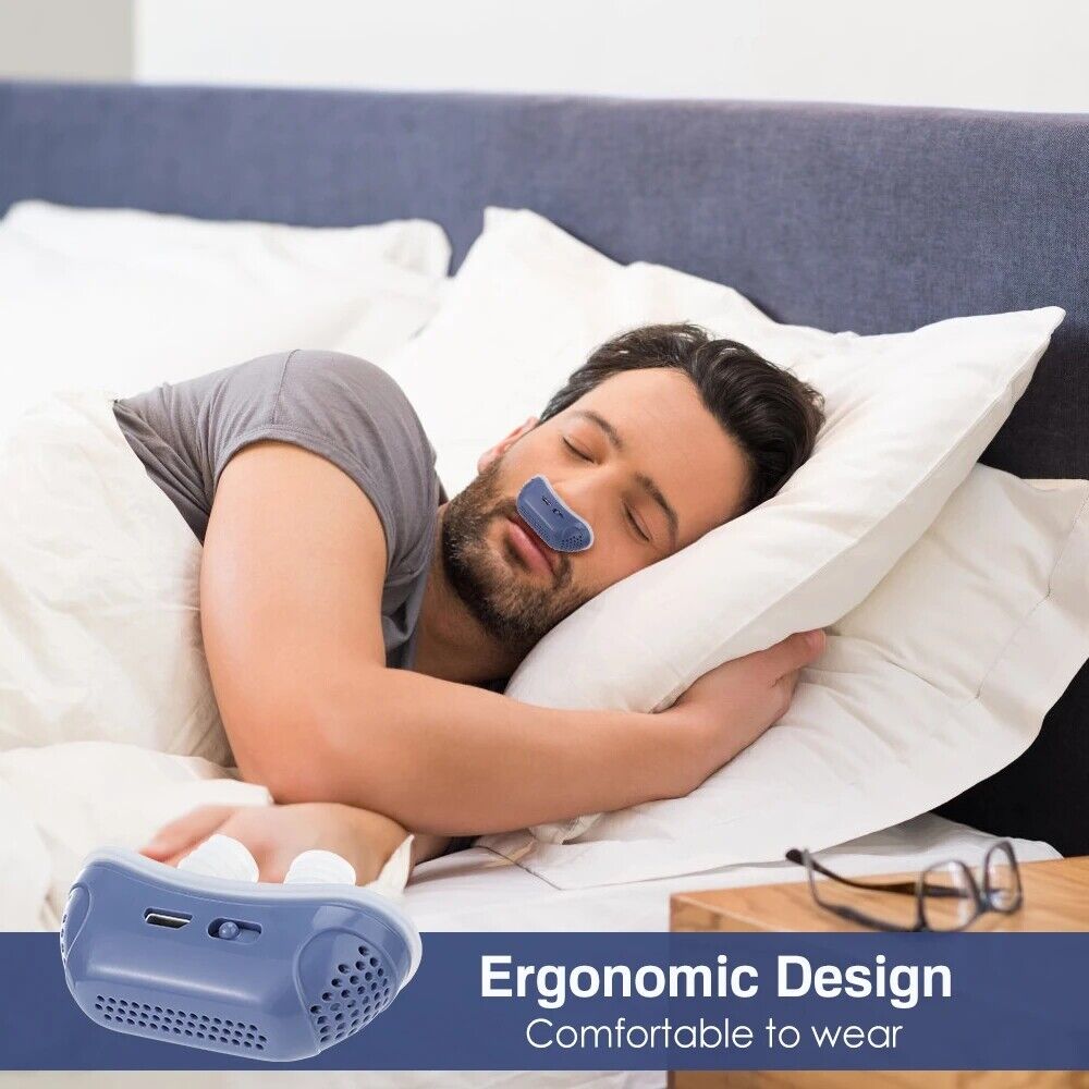Anti Snoring Device Mini Electric Cpap Noise Sleep Apnea Stop Snore Ai