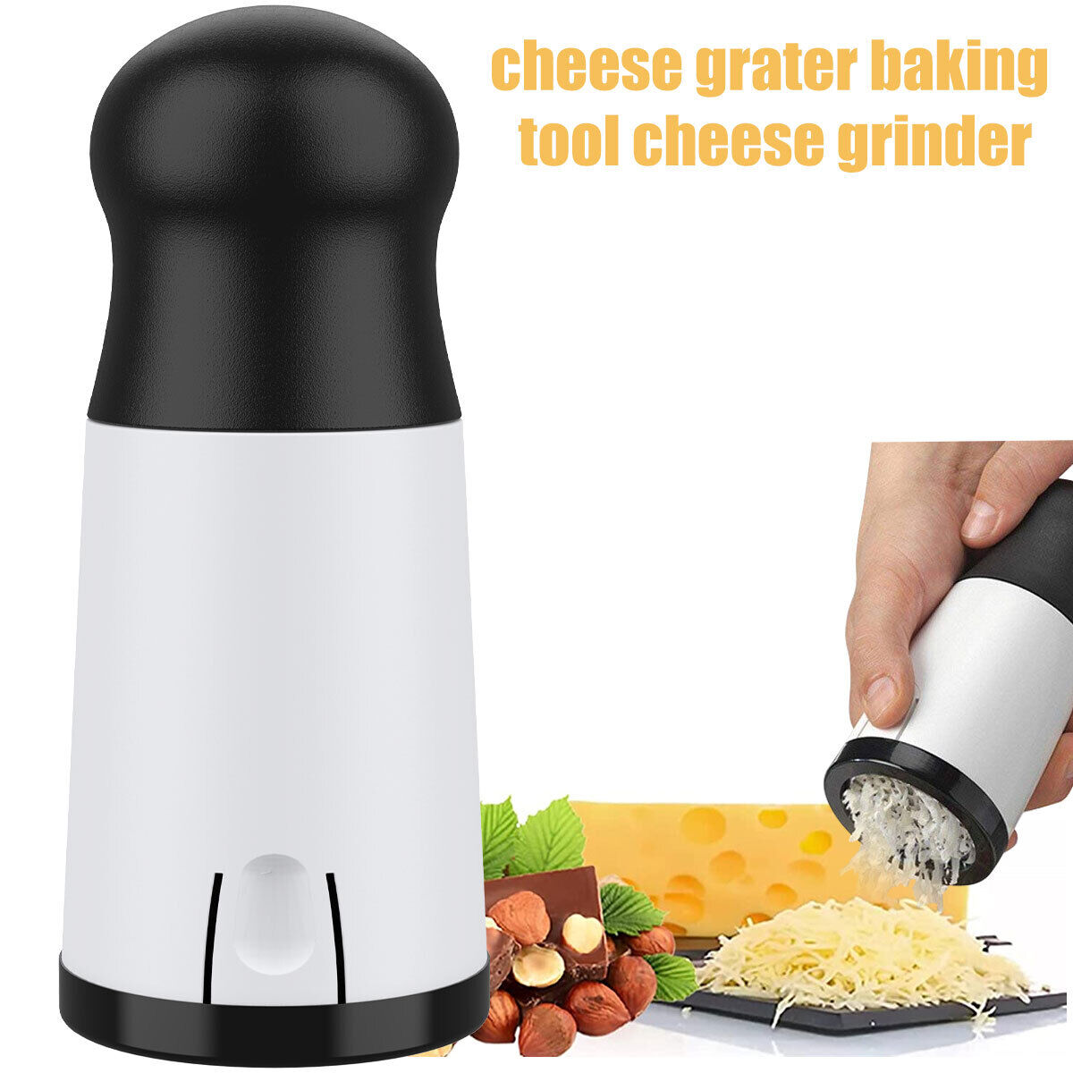 Cheese Grater Handheld Cheese Slicer Mill Stainless Steel Cheese Shredder