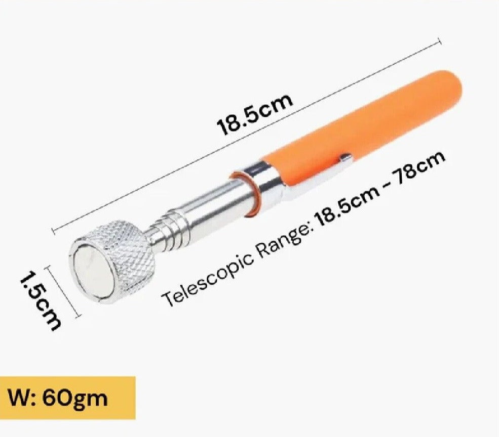 10Lbs Portable Telescopic Magnetic Pick Up Rod Tool Stick Extending Magnet