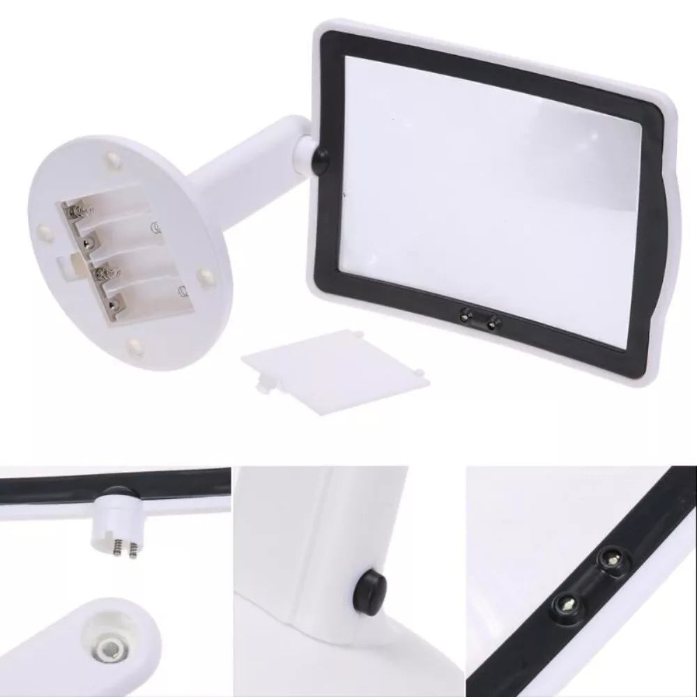 360°  Brighter Viewer LED Screen Magnifier Vertical Magnifier Reading