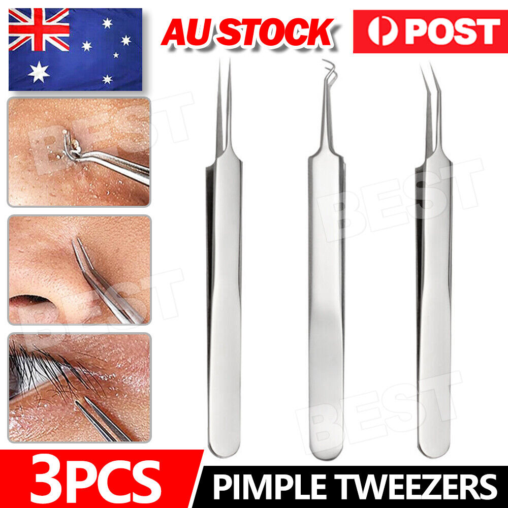 Blackhead Remover Spot Acne Pimple Extractor Tweezer Facial Tool Professional