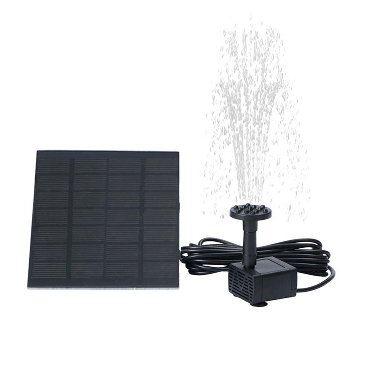 Solar Powered Water Pond Pump Panel Kit Outdoor Garden Pool Fountain Submersible