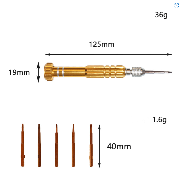 5 in 1 Screwdriver Screw Cell Repair Kit Mobile Watch Phone Tool Torx-Set