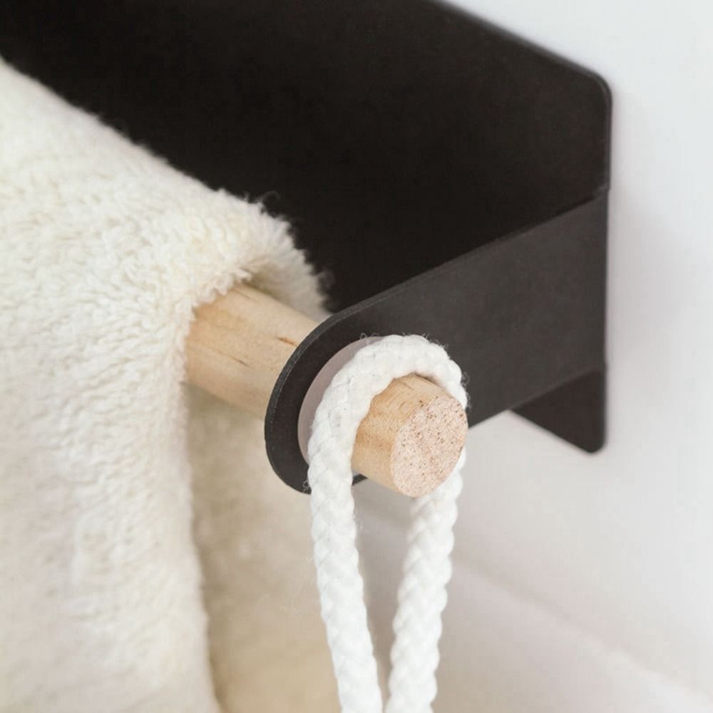 Self-Adhesive Towel Rod Towel Bar Stick on Wall Bath Towel Holder Rail Rack