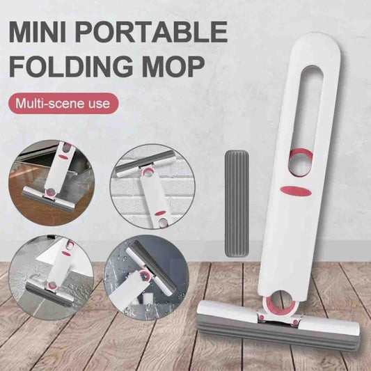 CLEARANCE- Mini Mop Self-Squeeze Wet Hand Free Portable Home Window Cleaner Tools