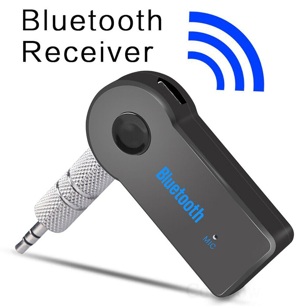 Wireless Bluetooth 3.5mm AUX Audio Stereo Music Home Car Receiver Adapter Mic