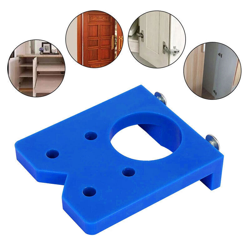 35mm Concealed Hinge Hole Jig Kitchen Cabinet Doors With Drill Bit Tool Set