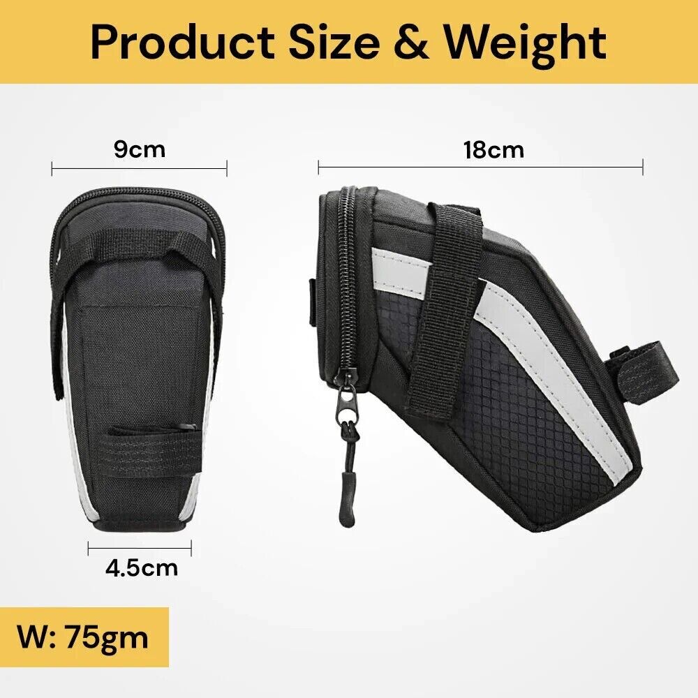 Bike Seat Bag Bicycle Saddle Bags Cycling Rear Storage Pouch Outdoor Waterproof