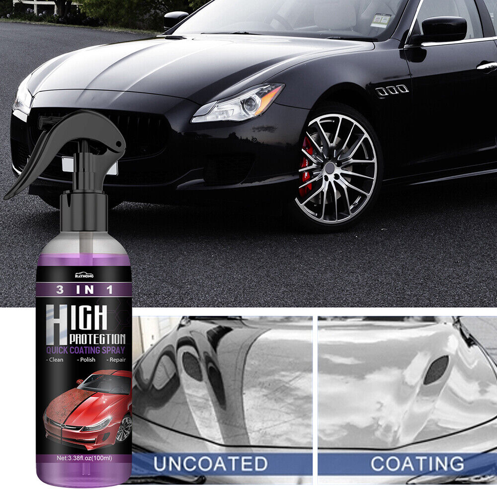 3 in 1 100ml High Protection quick Car Coat Ceramic Coating Spray Hydrophobic