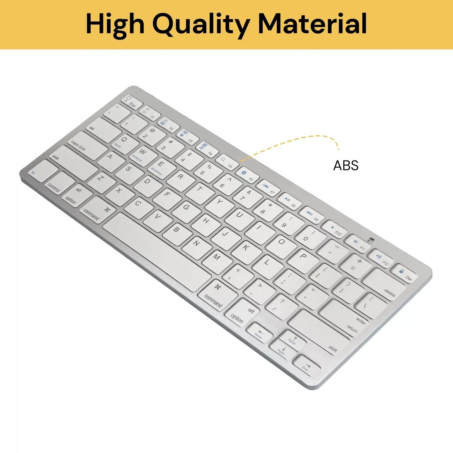 Ultra Slim Bluetooth Wireless Keyboard For Apple iPad iPhone Android Mac Windows