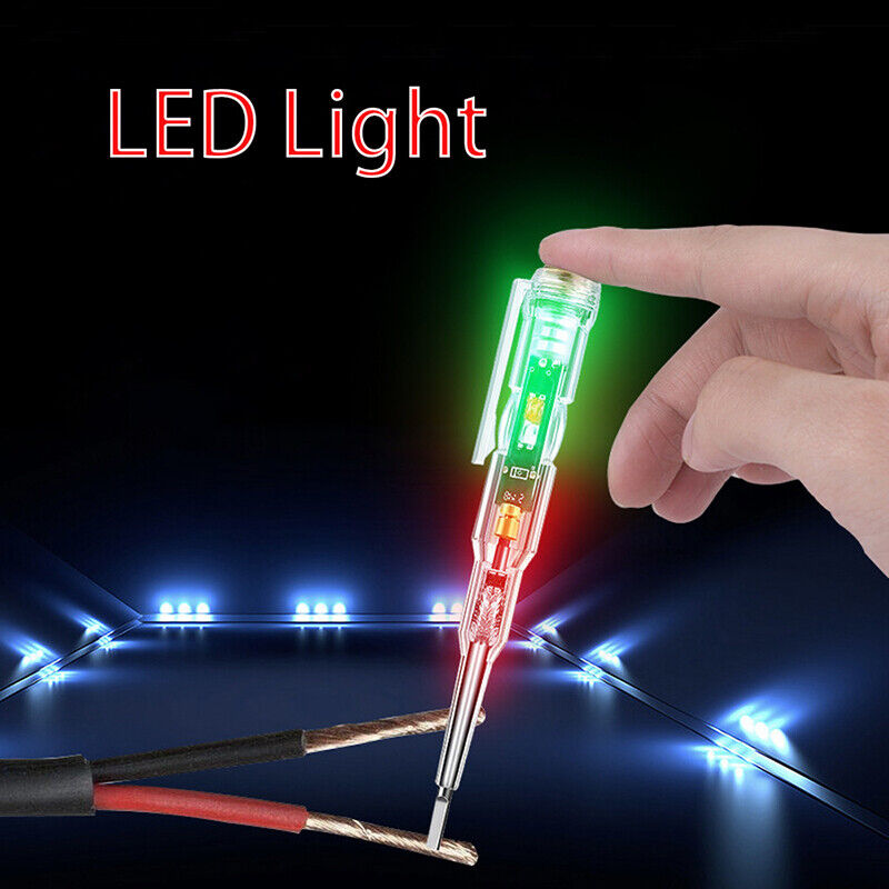 LED Circuit Tester Pen Screwdriver Voltage Detector Pen Electrical Test