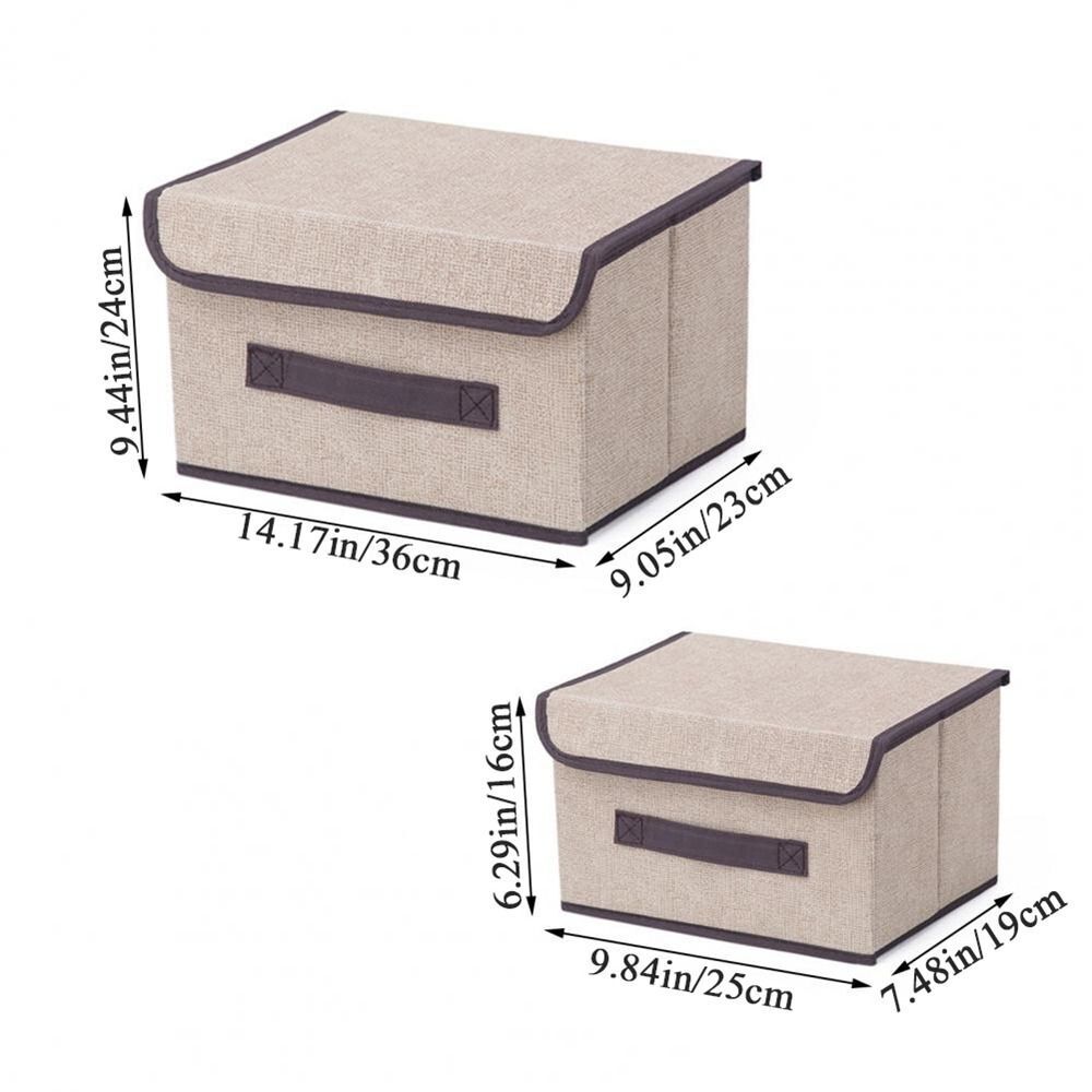 CLEARANCE- Dustproof Storage Box Foldable Large Storage Box with Lid Wardrobe Container (Big + Small))