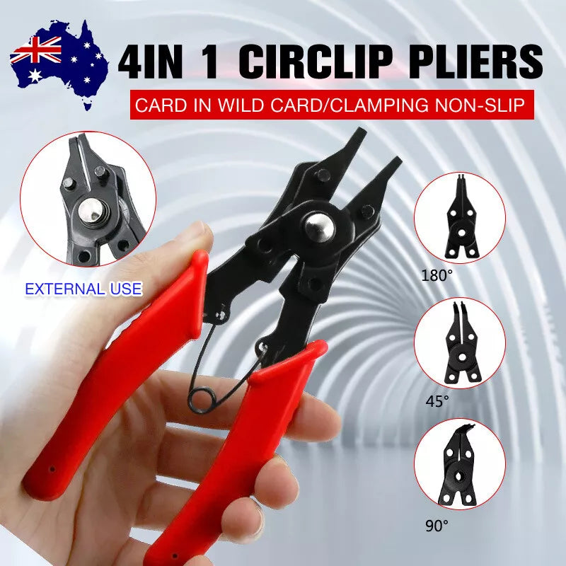 4In1 Circlip Plier Set Combination Snap Ring Plier Retaining Clip