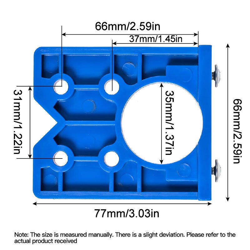 35mm Concealed Hinge Hole Jig Kitchen Cabinet Doors With Drill Bit Tool Set