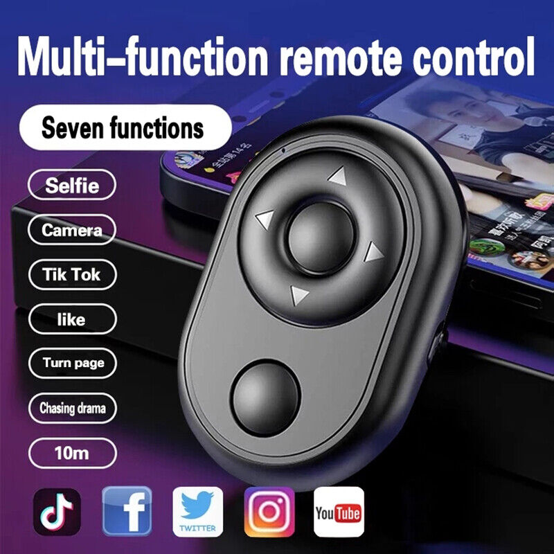 Wireless Bluetooth Remote Control Camera Shutter Arrow Keys for iPhone Samsung