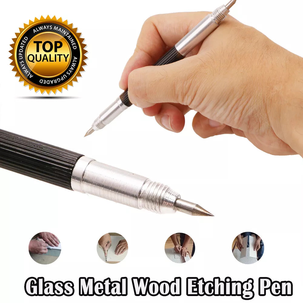 Double Head Micro Engraving Pen Lettering Pen For Glass Wood Ceramics Jewelry