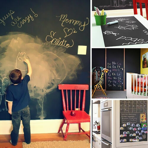 45cm*200cm Blackboard Removable Vinyl Wall Self Adhesive Chalkboard Decal Paper Sticker