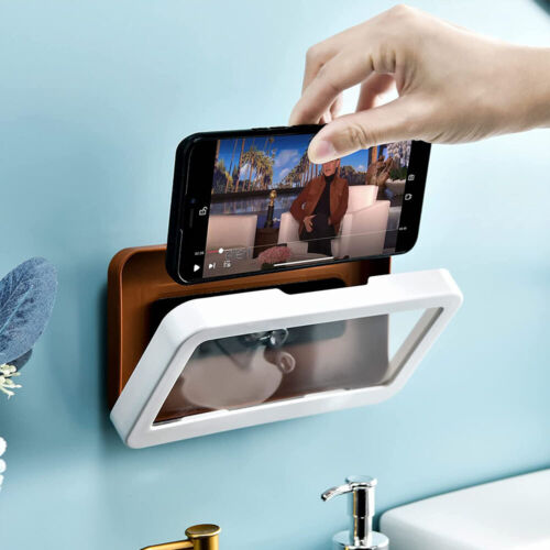 Universal Waterproof Bathroom Shower Phone Case Phone Holder Box Wall Mounted