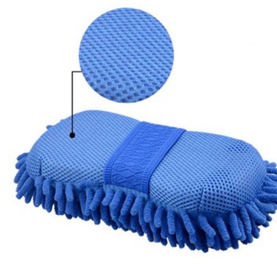 Microfiber Chenille Car Wash Sponge Care Washing Brush Pad Cleaning-Tool