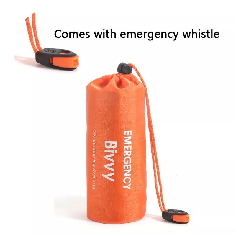 Emergency Sleeping Tent 240*150 Survival Bivvy Sack with Whistles