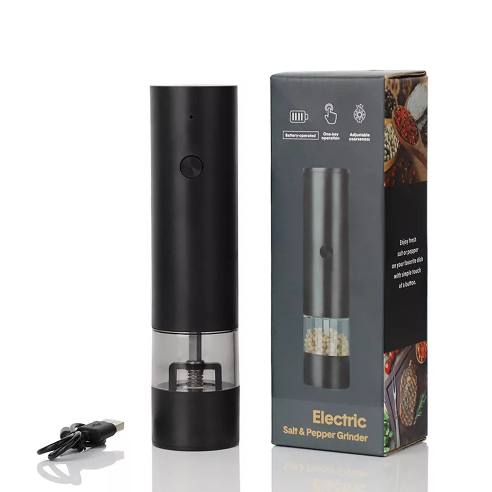 Electric Salt And Pepper Grinder Set Rechargeable Salt And Pepper Mill