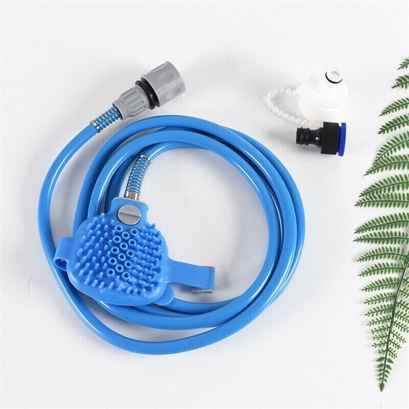 Pet Shower Hose Dog Bath Brush Hair Washing Grooming Brush Sprayer Massage Brush