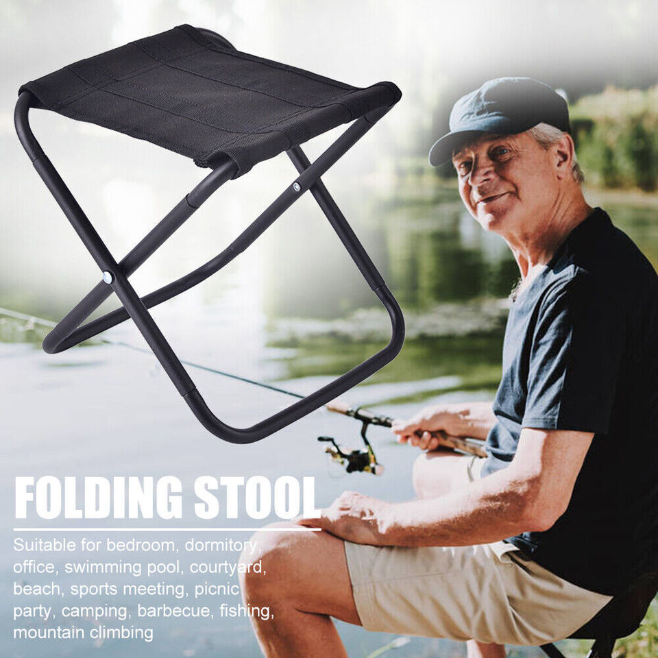 Portable Chair Folding Stool Collapsible Seat for Camping Fishing Picnic Hiking