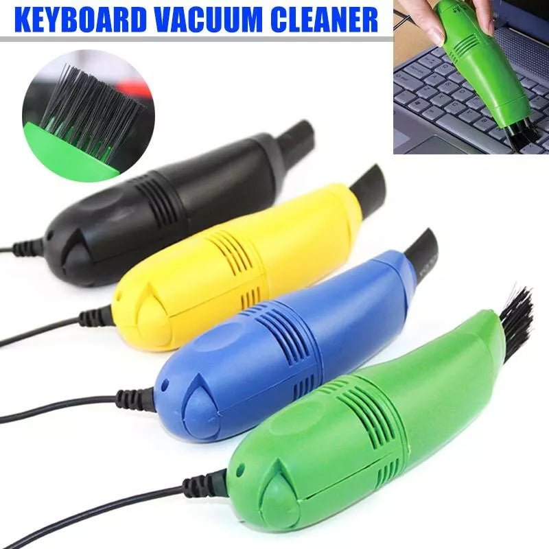 Mini Computer Vacuum USB Keyboard Cleaner PC Laptop Brush Dust Cleaning Kit