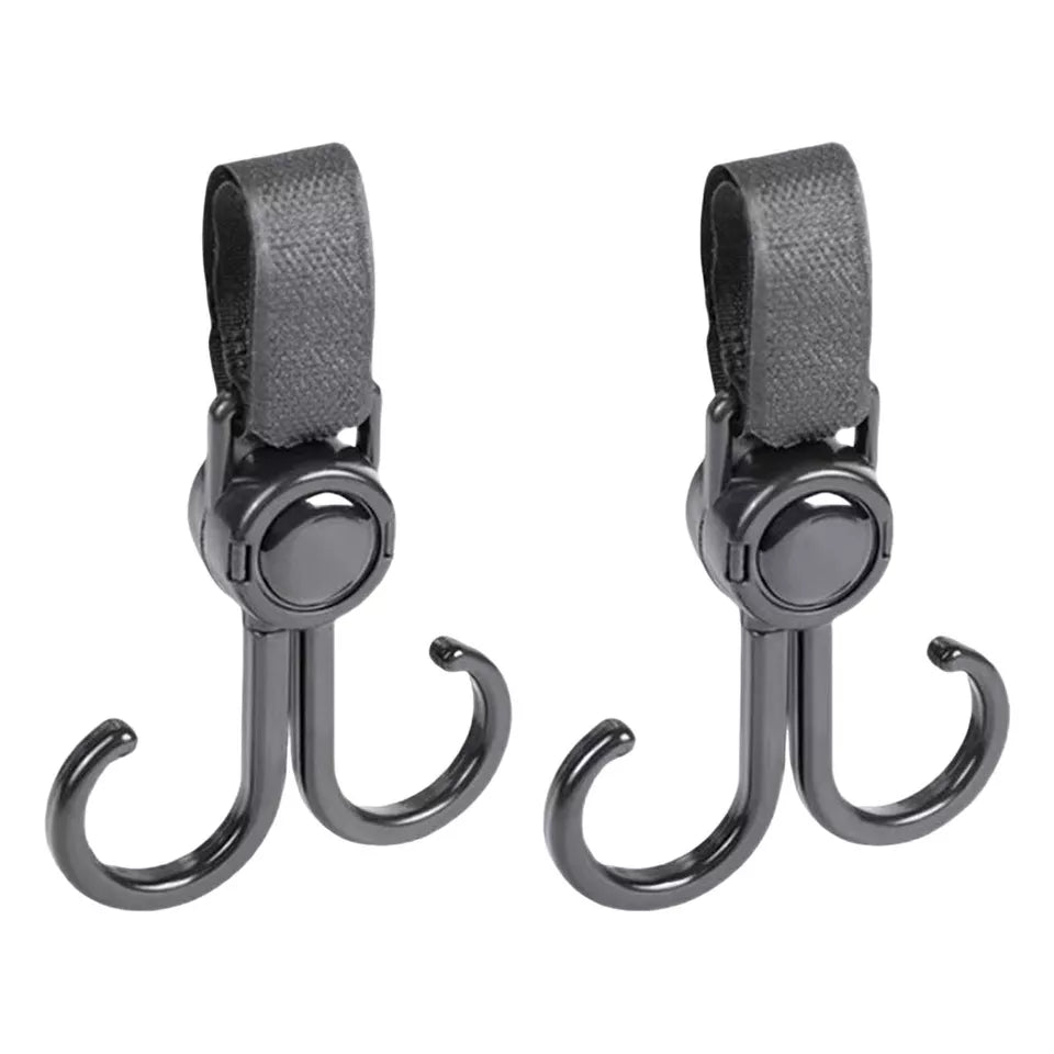 2×Pram Hook Baby Kids Stroller Hooks Shopping Bag Clip Carrier Pushchair Hanger