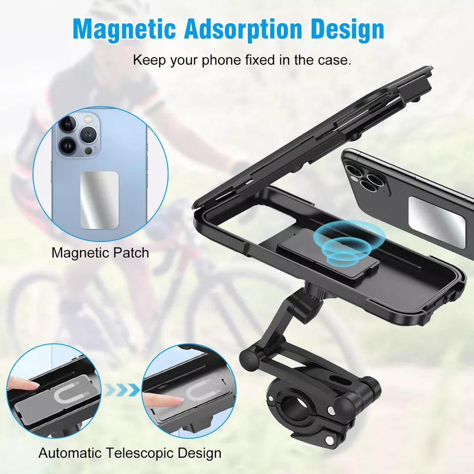 Motorbike Phone Holder Bike Phone Mount Case for Motorcycle Scooter Waterproof