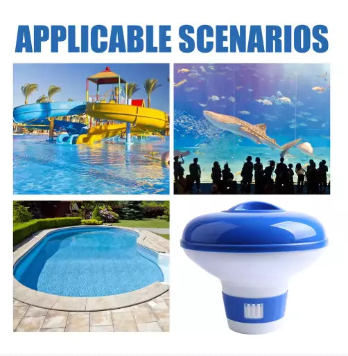 Pool Cleaning Tablets Floating Chlorine Hot Tub Chemical Dispenser Cleaner