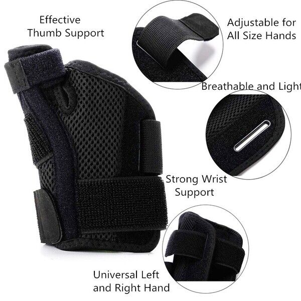 Thumb Spica Splint Brace Wrist Support Stabilizer De Quervains Tendonitis Sprain