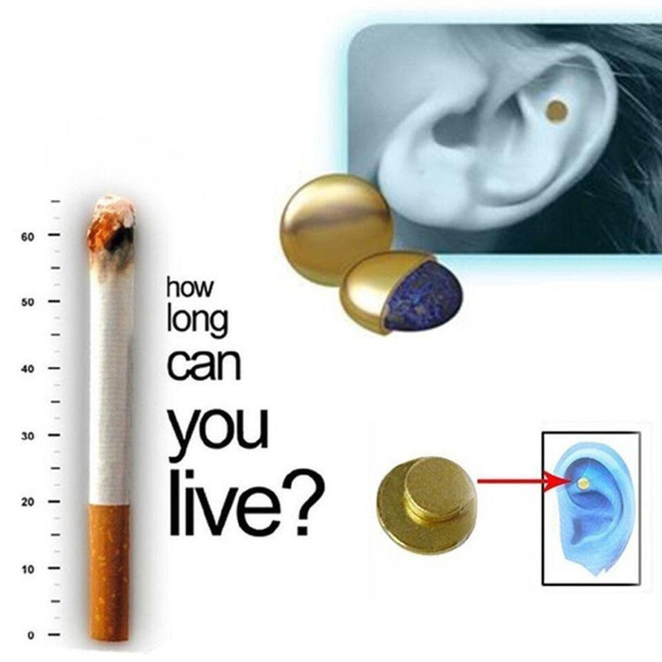 2pcs Auricular Zerosmoke Magnets Acupressure Therapy Quit Smoking Magnet