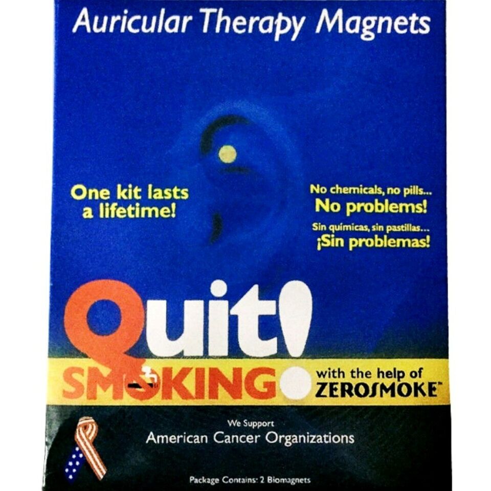 2pcs Auricular Zerosmoke Magnets Acupressure Therapy Quit Smoking Magnet