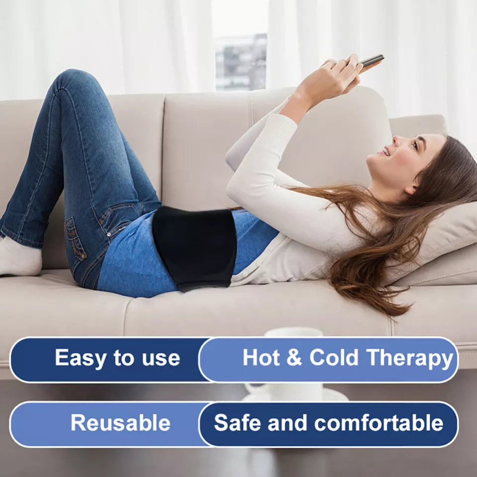 Hot Cold Therapy Ice Pack Wrap Belt Reusable Back Waist Shoulder Pain Relief