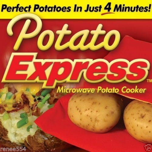 Potato Express Microwave Baked Cooking Bag 4 Minutes Oven