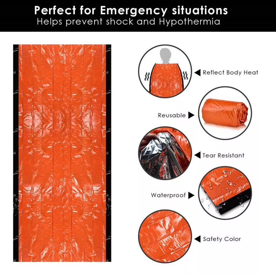 Emergency Sleeping Tent 240*150 Survival Bivvy Sack with Whistles