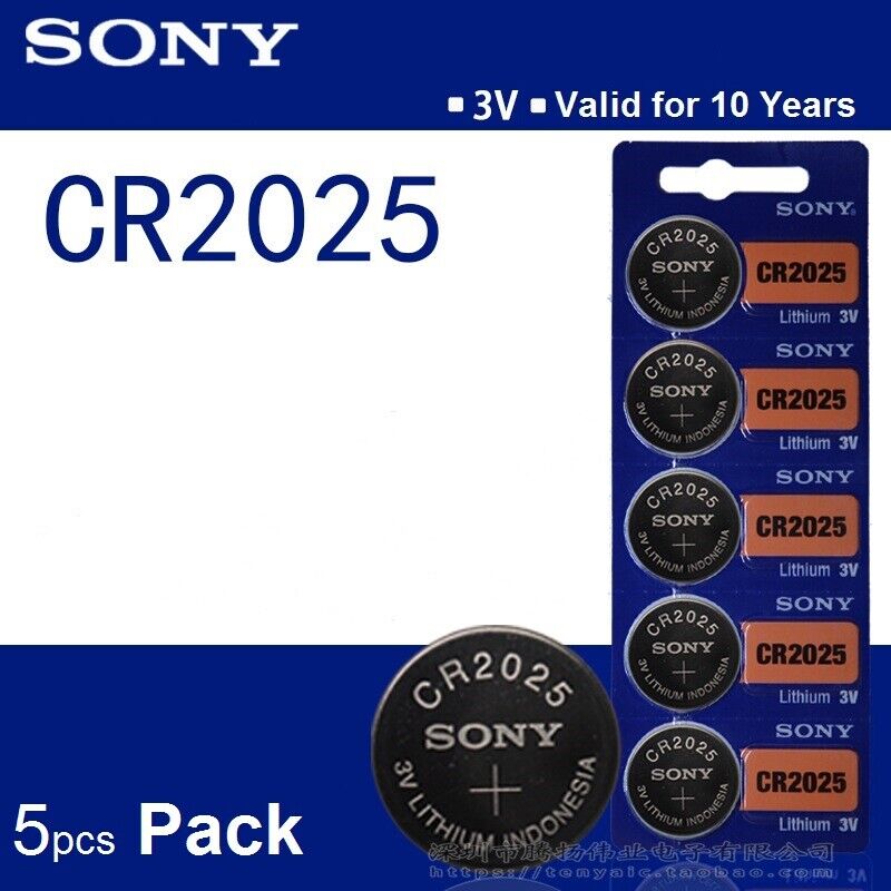 5pcs/ Pack Sony CR1220 CR1616 CR1620 Button Cell 3V Lithium Batteries