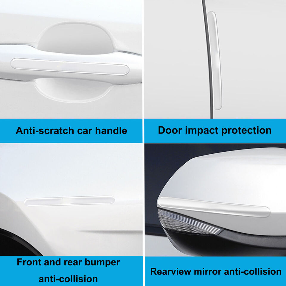 8Pcs Car Door Handle Protector Sticker Universal Transparent Clear Scratch Guard