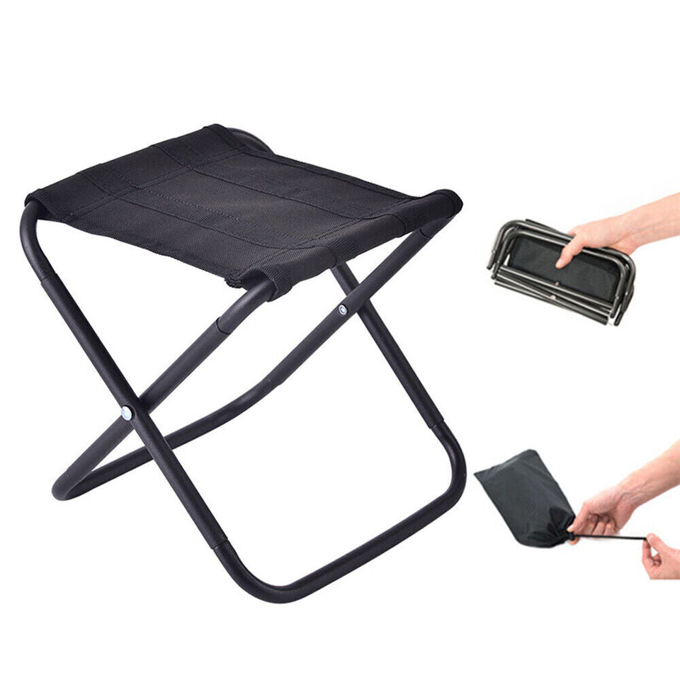 Portable Chair Folding Stool Collapsible Seat for Camping Fishing Picnic Hiking