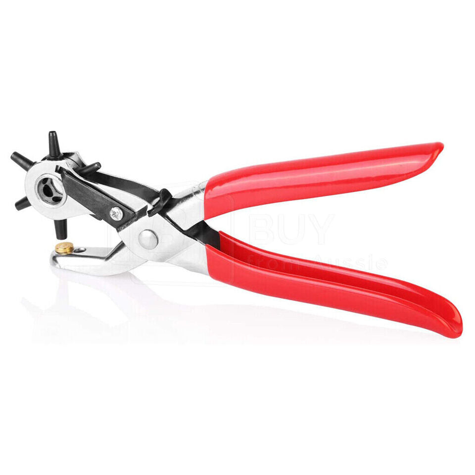 Leather Belt Eyelet Hole Punch Plier Puncher Craft Hand Tool 2mm-4.5mm Revolving