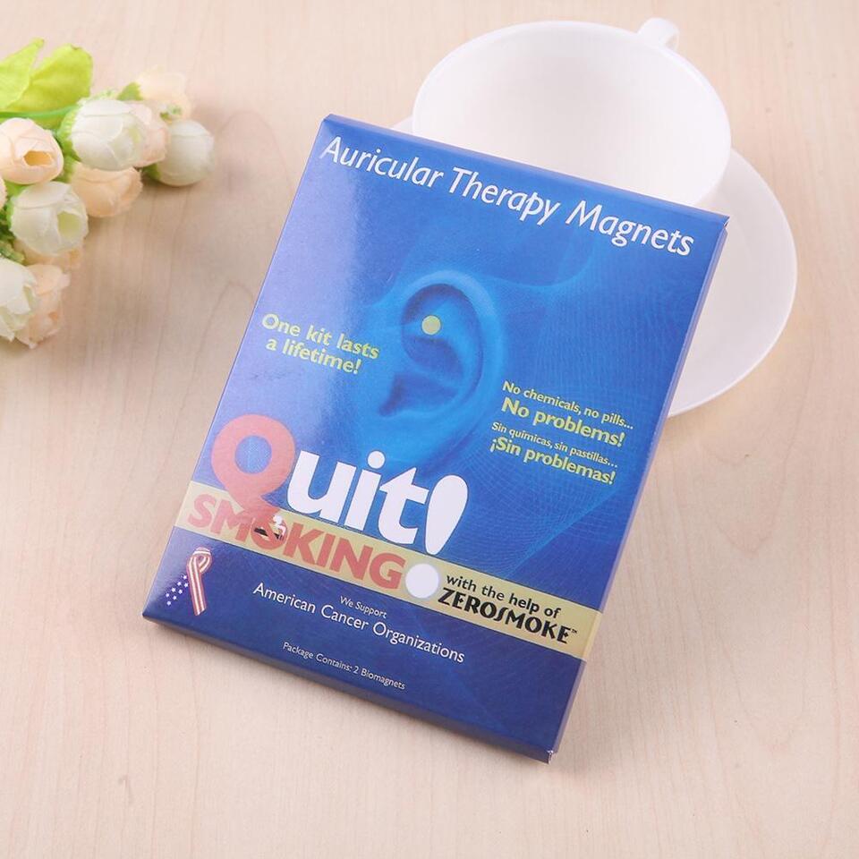 2pcs Auricular Zerosmoke Magnets Acupressure Therapy Quit Smoking Magnet