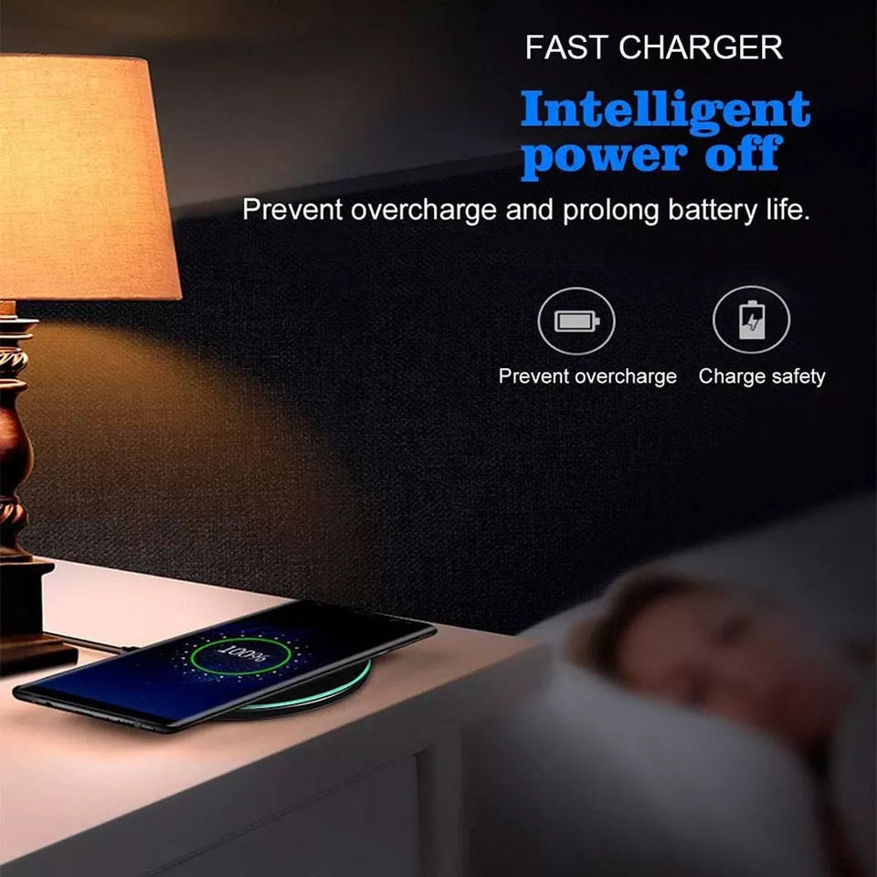 New Upgraded 15W Fast Wireless Charger Pad