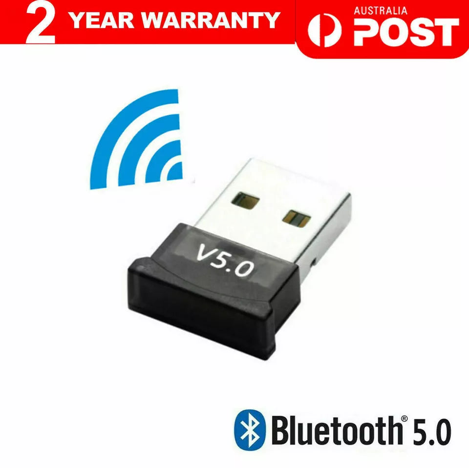 Wireless USB Bluetooth V5.0 Dongle Adapter Receiver PC Win XP VISTA