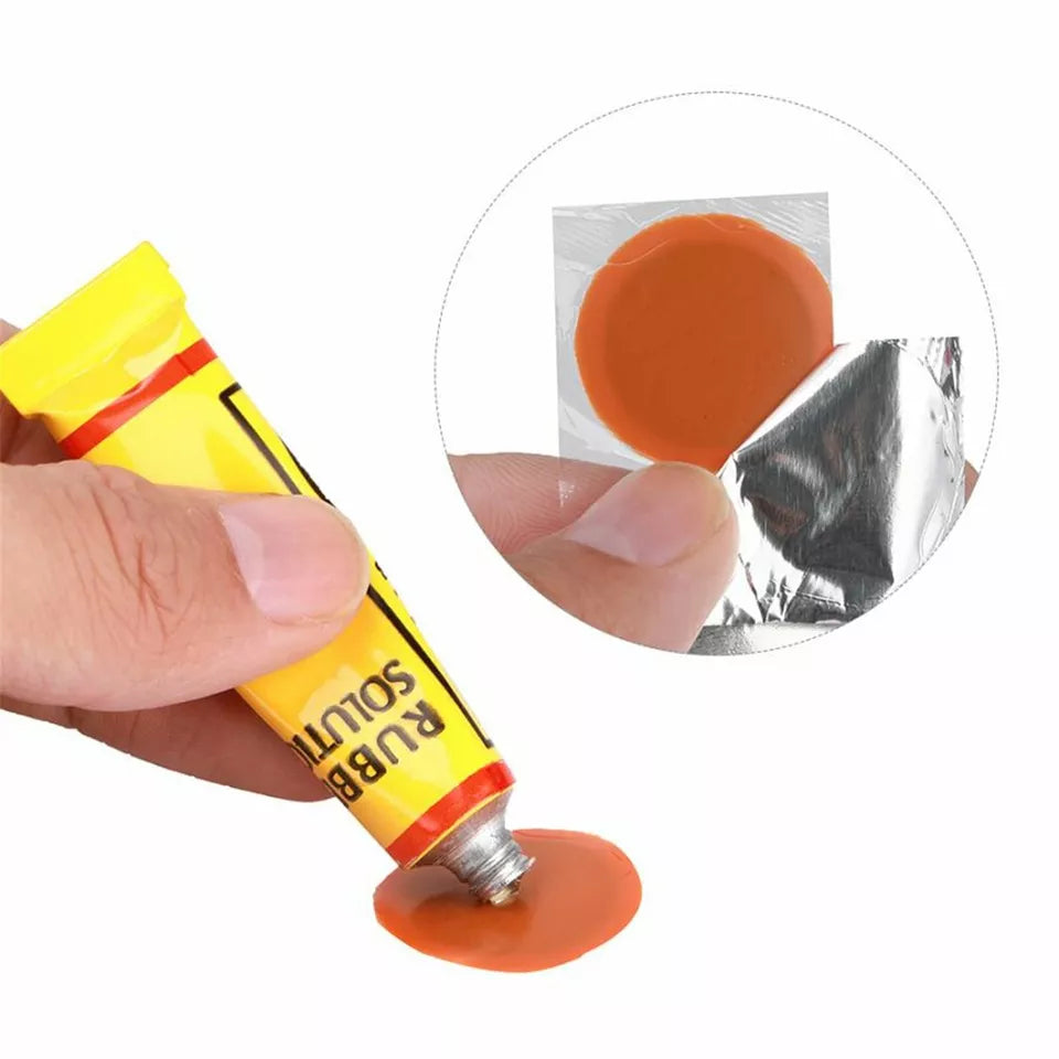 CLEARANCE- Bike Tyre Tire Tube Puncture Repair Tool Kit Bicycle Cycling Patches Glue